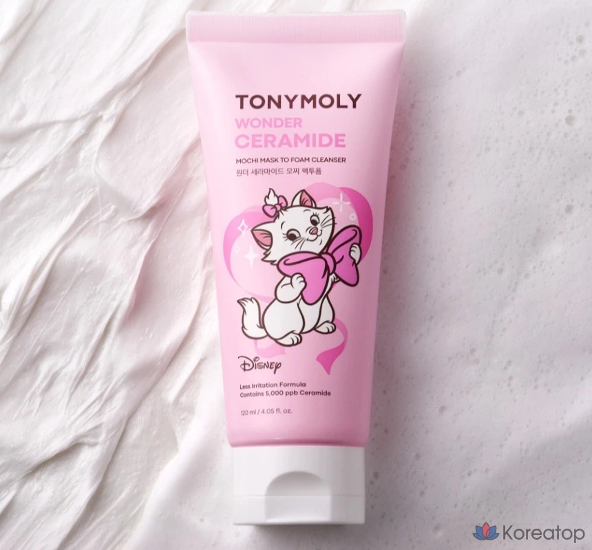 Очищающая пенка для лица Tony Moly Wonder Ceramide Mochi Packtwo, издание Marie Edition, 1 шт., 120 мл