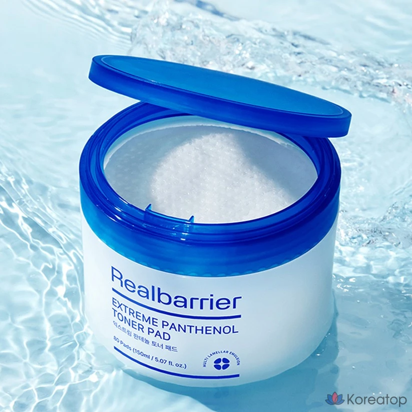 Тоник-подушечки Real Barrier Extreme с пантенолом, 150 мл, 80 листов, 1 упаковка.
