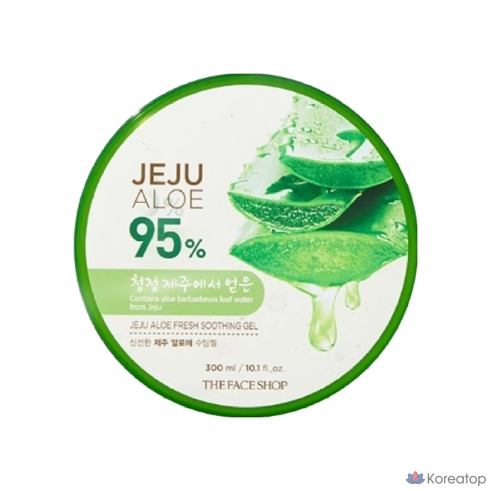 Успокаивающий гель с алоэ вера The Face Shop Fresh Jeju, 300 мл, 1 шт.