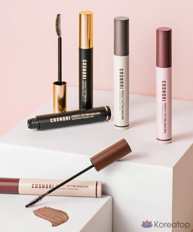 Водостойкая тушь для ресниц Cosnori Perfect Setting Waterproof Long & Curl Mascara, 7 мл, оттенок 03 Rosy Brown, 1 шт., фото 6