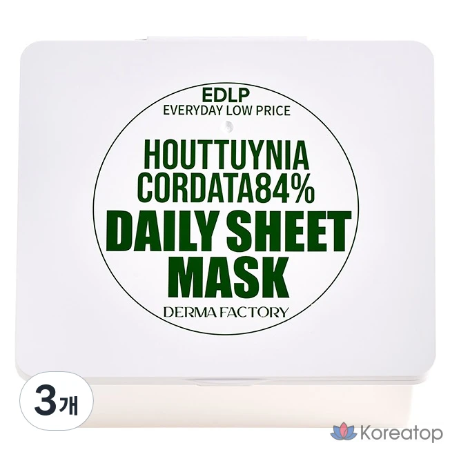 Тканевые маски для лица Derma Factory EDLP 84% Asungcho, 3 шт.