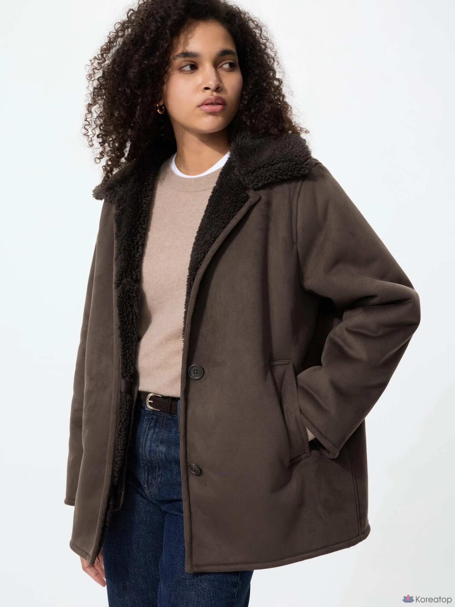 Пальто Uniqlo Boa Short Coat
