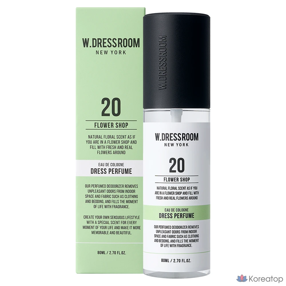 Парфюм для платья W.Dressroom Dress Perfume, No. 20 Flower Shop, 80 мл, 1 флакон.