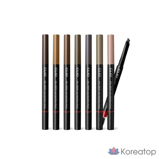 Карандаш для бровей Clio Kill Brow Auto Hard Brow Pencil, цвет 05, серо-коричневый, 1 шт.