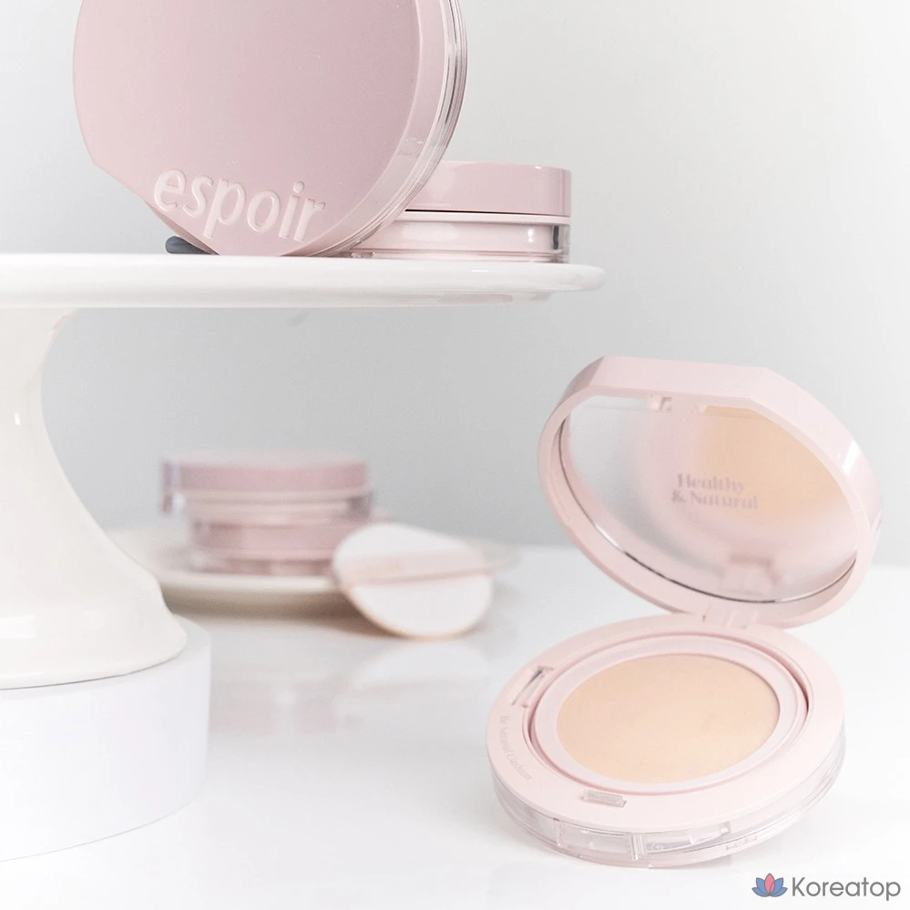 Набор тональных кремов Espoir Benatural Cushion 14 г + сменный блок 14 г, № 21, цвет слоновой кости, 1 шт., фото 5