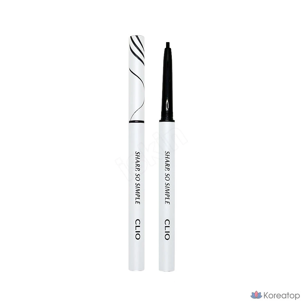 Водостойкий карандаш-лайнер Clio Sharp So Simple, цвет 004, темно-коричневый, 1 шт.