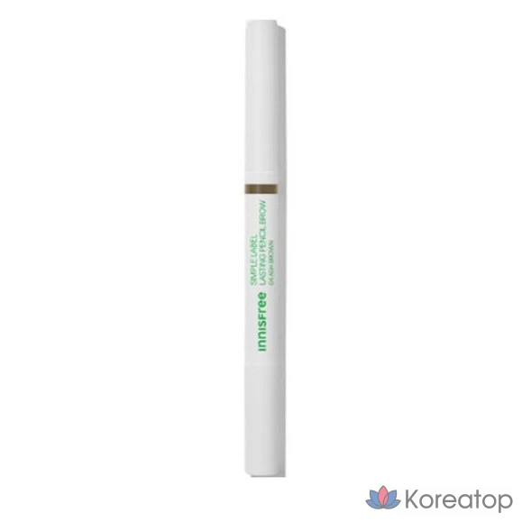 Стойкий карандаш для бровей Innisfree Simple Label, 0,15 г, пепельно-коричневый цвет, 1 шт.