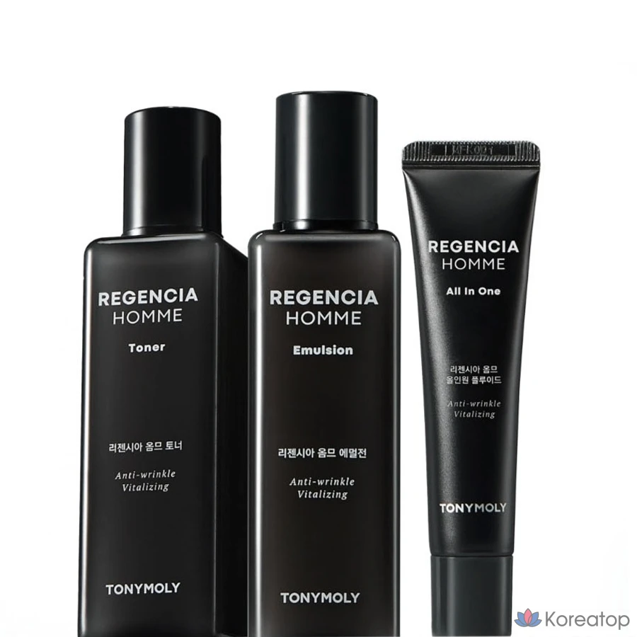 Набор средств по уходу за кожей Tony Moly Regencia Homme, 3 предмета, 1 комплект.