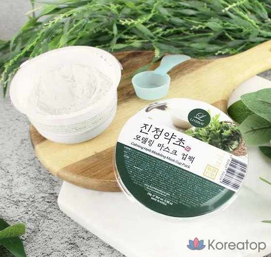 Успокаивающая травяная моделирующая маска для лица Lindsay, 28 г, 1 упаковка, 4 упаковки., фото 2