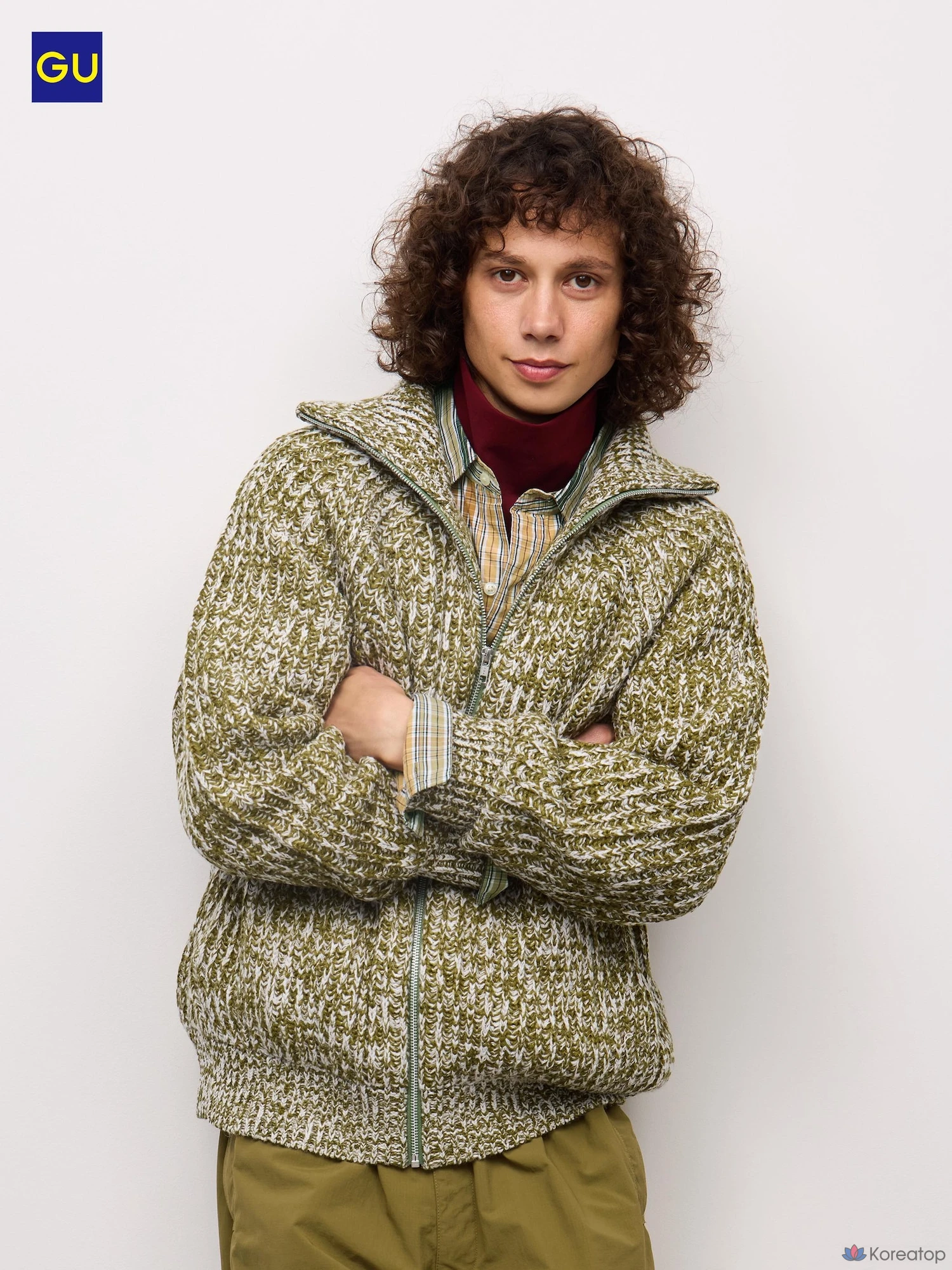 Кардиган Uniqlo Chunky Knit Full-Zip Jacket