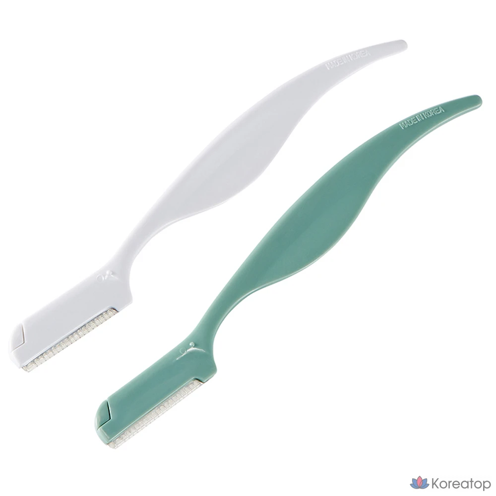 Набор из двух бритв для бровей FMGT Daily Beauty Tools, одноступенчатый, разные цвета, 1 упаковка.