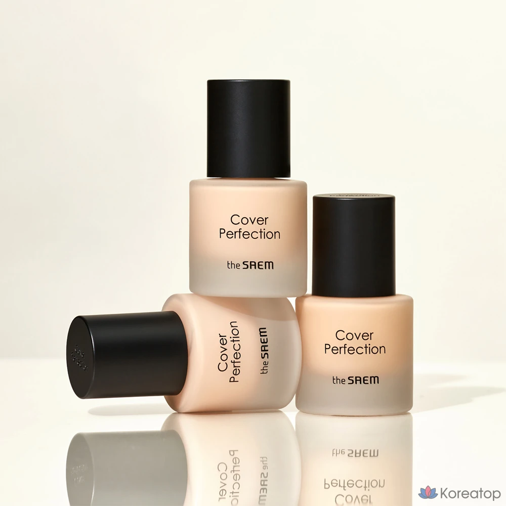 Консилер-основа The Saem Cover Perfection, мини-версия, 15 мл, оттенок 1.5 Natural Beige.