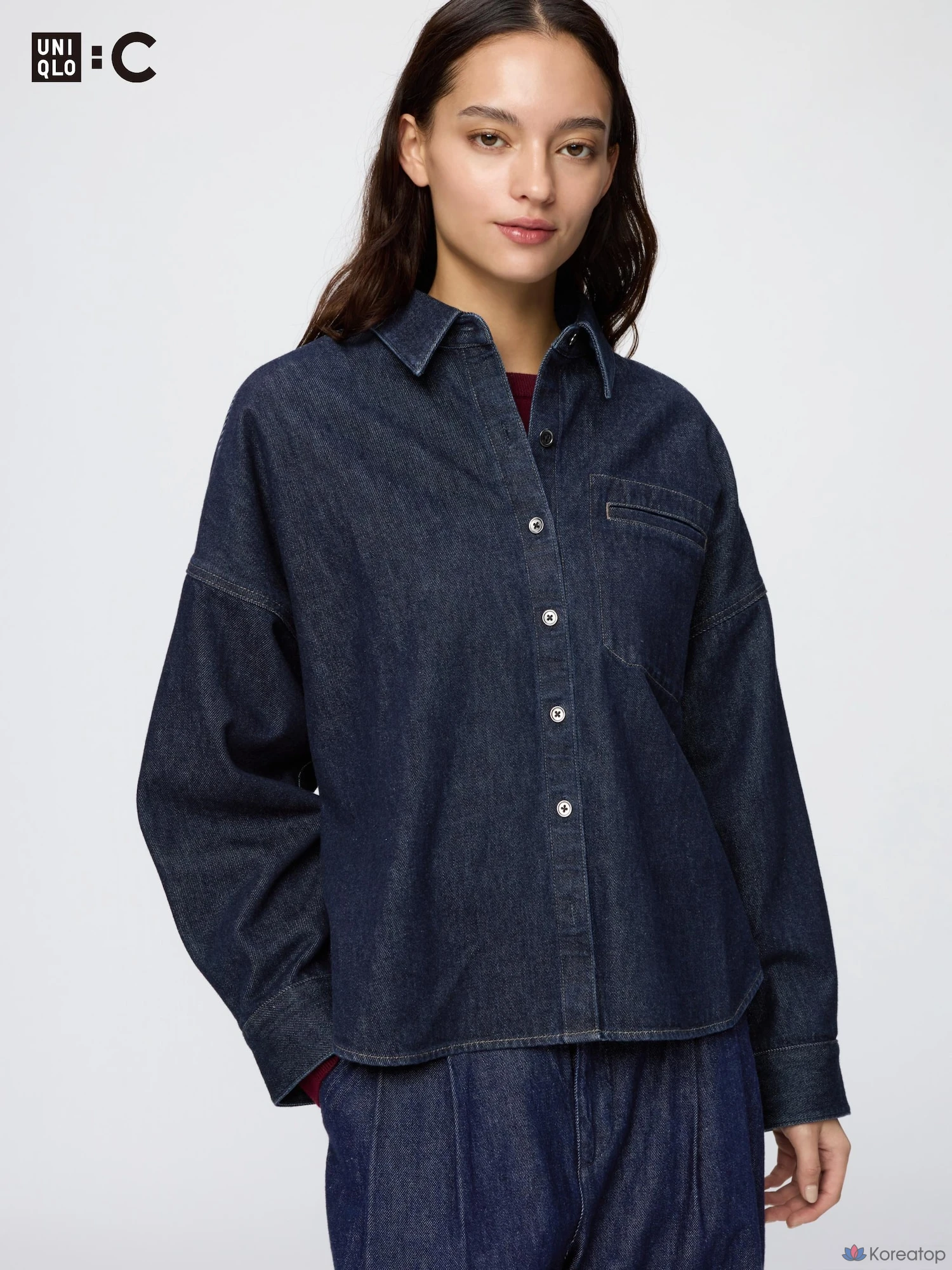 Рубашка-куртка Uniqlo Denim Relaxed Shirt Jacket