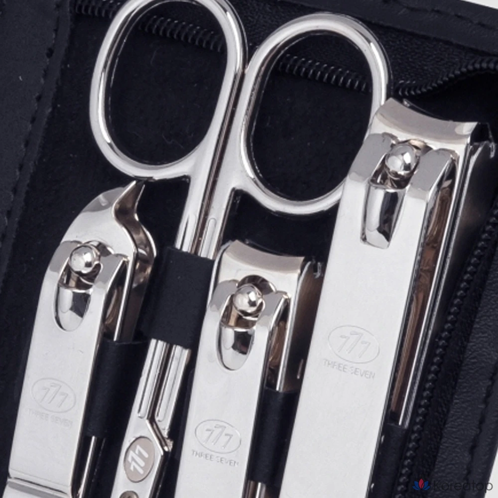 Набор для ухода Three Seven 777 Louis Vuitton Premium Nail Clipper 9-piece Set, Black, 1 шт.