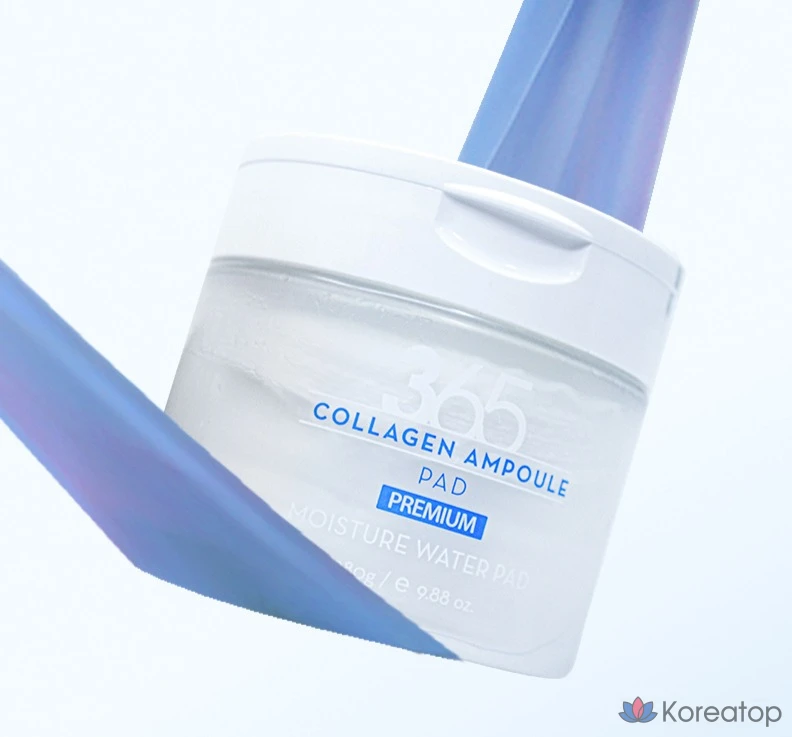 3W Clinic 365 Days Collagen Ampoule Pad, 280 г, 1 упаковка, 70 листов