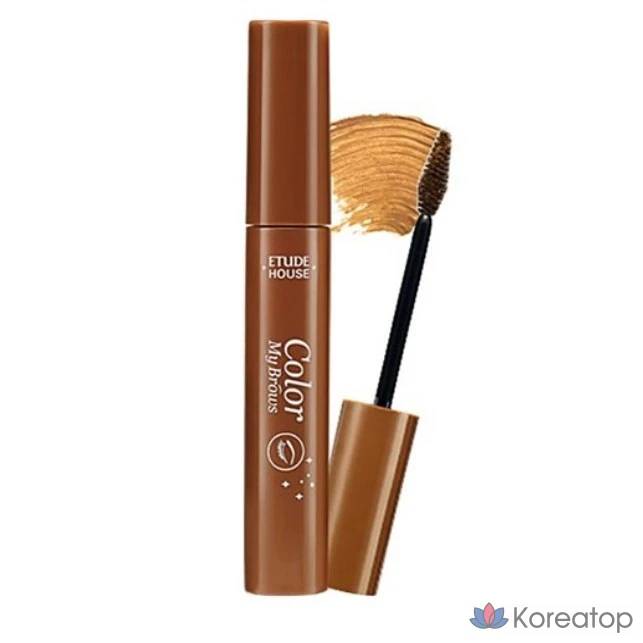 Тушь для бровей Etude House Pure Lie, 9 мл, № 4, натуральный коричневый цвет, 1 шт.