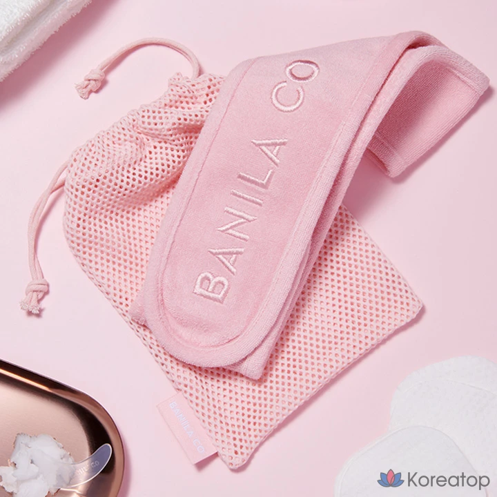 Набор для ухода BANILA CO Cleansing Band + Pouch Set, оттенок Pink, 3 шт., фото 2