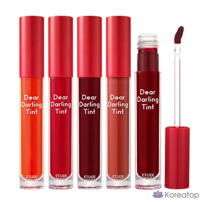 Etude House Dear Darling Water Gel Tint, 5 г, 0,5 г, вишнево-красный, 1 шт.