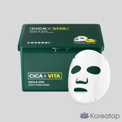 Маска для лица Cosnori Cica & Vita Daily Pure Mask, 30 штук, 5 упаковок, фото 3