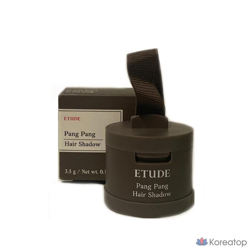 Тени для волос Etude House Pang Pang 3,5 г, 01 темно-коричневый, 1 шт.