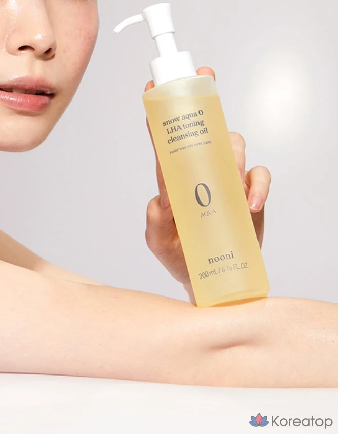 Тонизирующее очищающее масло Nuni Snow Aqua Zero Laha, 200 мл, 1 шт.