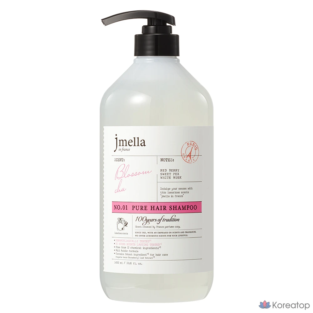 Жевательный шампунь для волос Jmella Pure Blossom с цветочно-ягодным ароматом, 1 л, 1 шт.