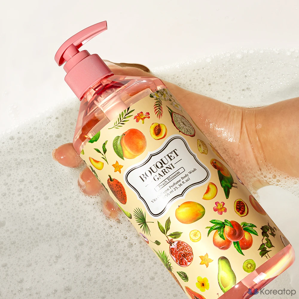 Гель для душа Bouquet Garni Vita Collagen с ароматом персикового цветка, 750 мл, 1 шт.