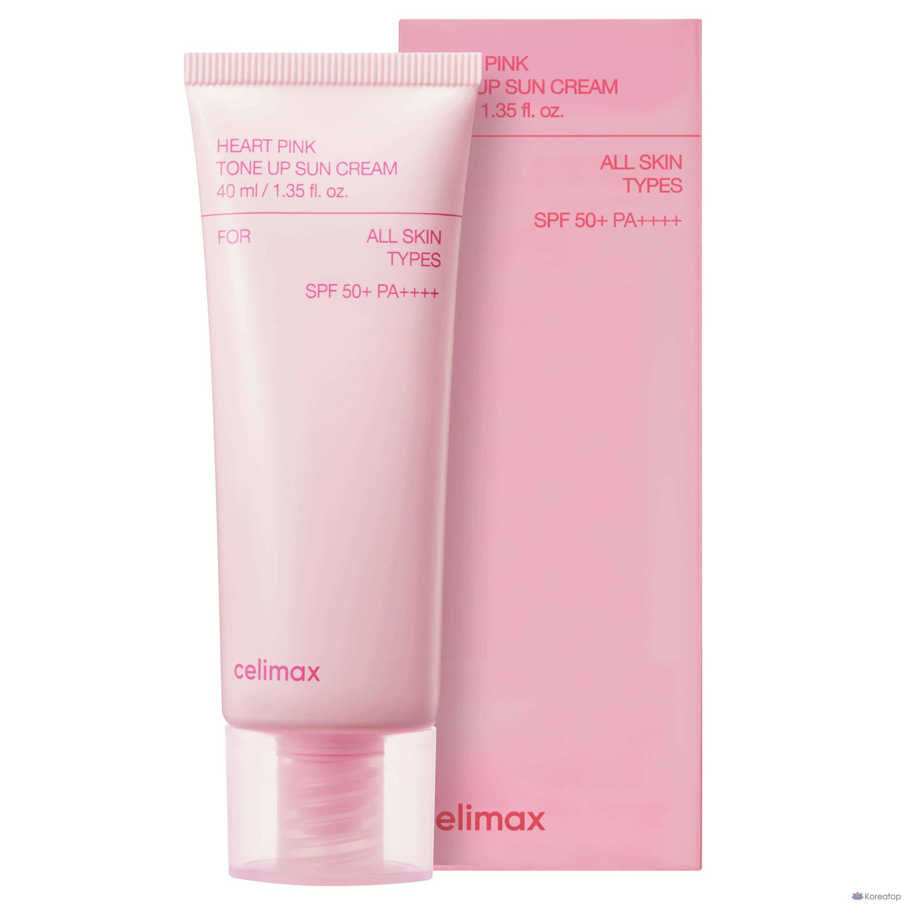 Солнцезащитный крем Cellimax Heart Pink Tone-Up SPF50+ PA++++, 40 мл, 1 шт.