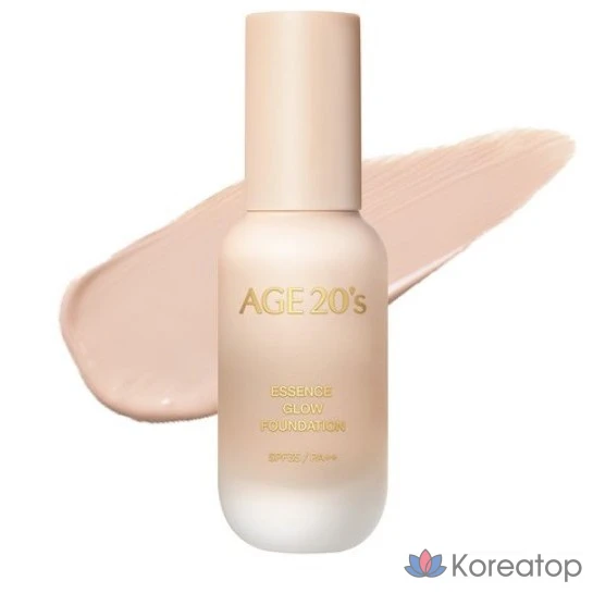 Тональный крем Age 20's Essence Glow Foundation, 30 мл, № 13, оттенок слоновой кости, 1 шт.
