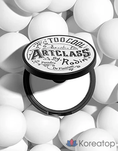 Набор для фиксации макияжа Too cool for school от Rodin Finish Setting Pact 4 г + портативная кисть для контуринга, разные цвета, 1 шт., фото 2