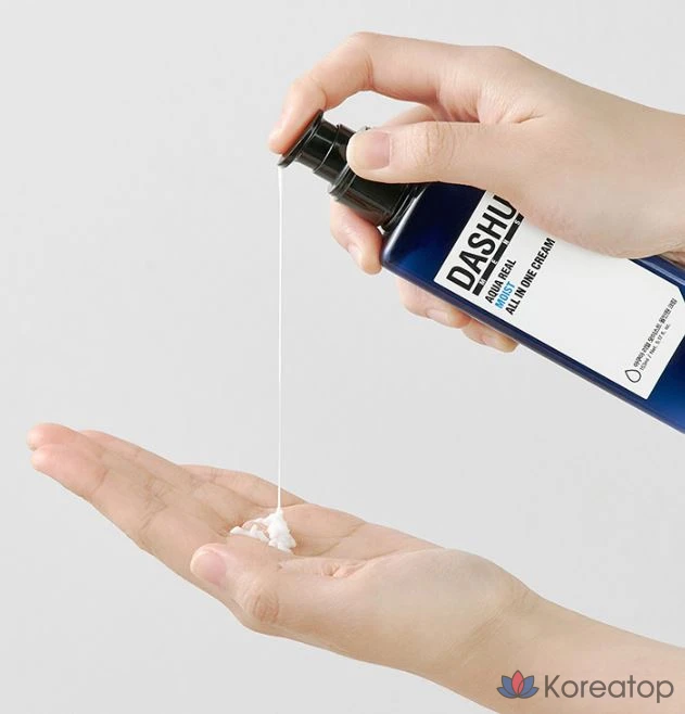 Набор из 3 флаконов: тоник DASHU Men's Aqua Deep Potent Toner 153 мл и увлажняющий крем Men's Aqua Real Moist All-in-One Cream 153 мл., фото 5