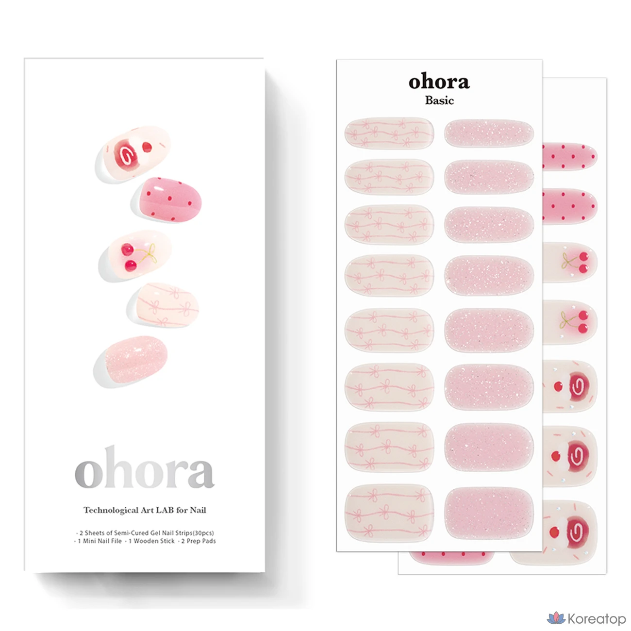 Гель-лак для ногтей Ohora Gel Strip Nail, оттенок N Sugar Rush, 1 шт.