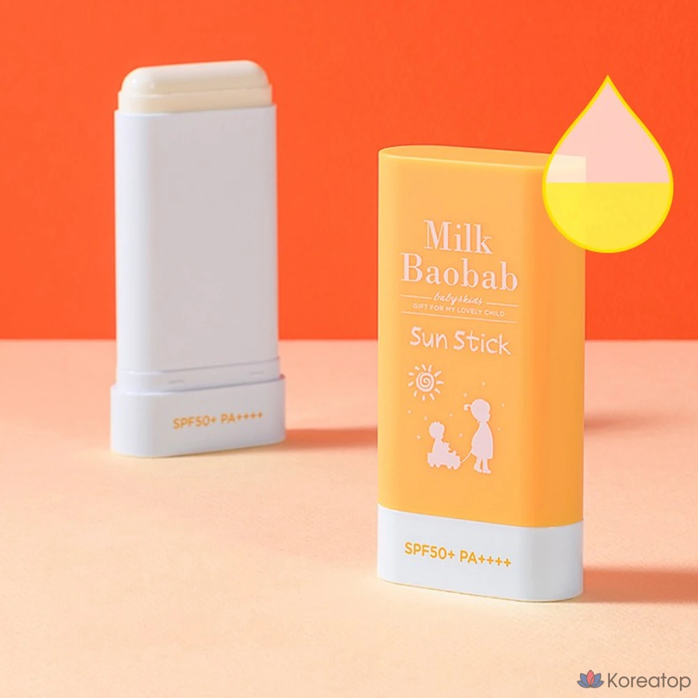 Солнцезащитный стик Milk Baobab для детей и младенцев SPF50+ PA++++, 18 г, 1 шт.