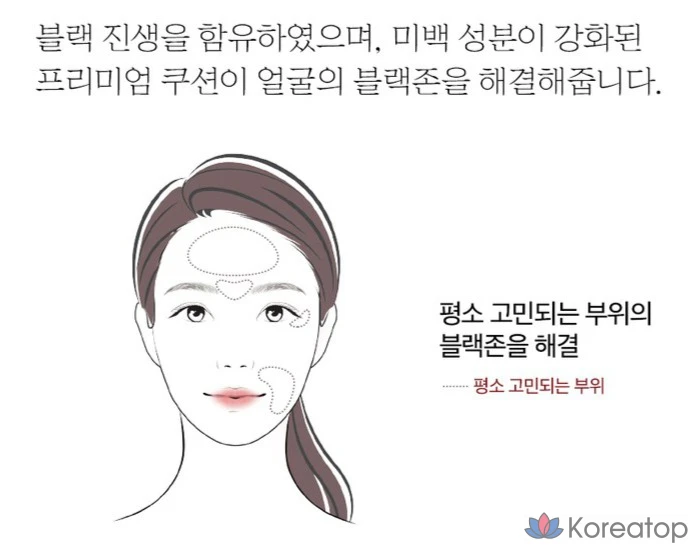 Тональный крем-кушон Sooryehan Black Ginseng 15 г + сменный блок 15 г + спонж 2 шт., № 21, 1 шт., фото 5