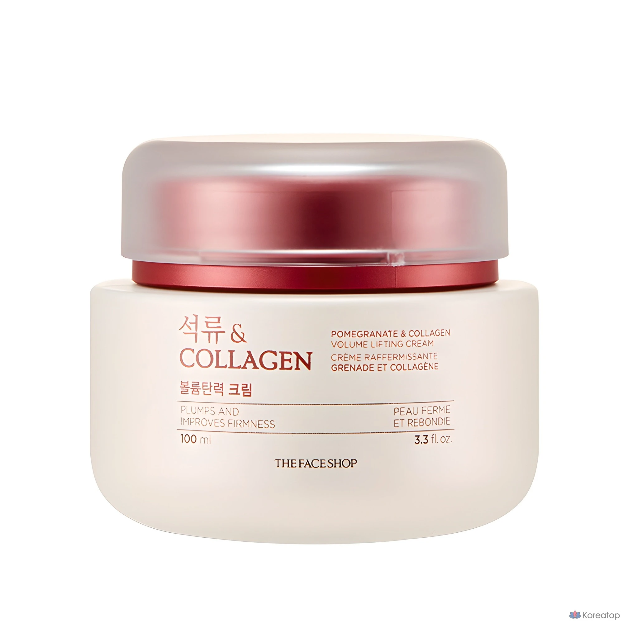 Крем для придания объема и эластичности коже лица The Face Shop с гранатом и коллагеном, 100 мл, 1 шт.