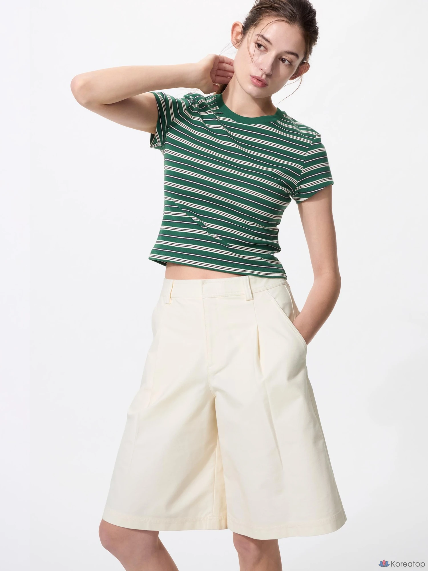 Футболка Uniqlo Mini T B, в полоску