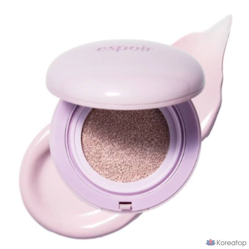 Тональный крем-кушон Espoir Durike Gel Tone-Up Cushion 15 г, № 2, нейтральный сиреневый/лиловый сиреневый, 1 шт.