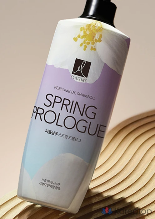 Парфюмированный шампунь Elastine Spring Prologue с ароматом ириса и мускуса, 600 мл, 1 флакон.