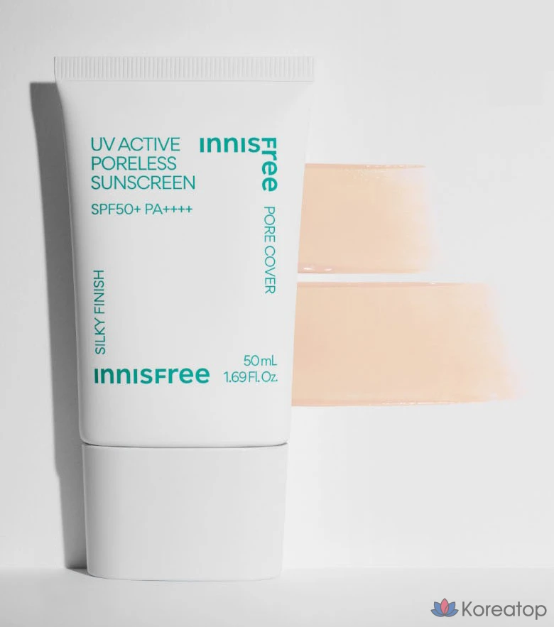 Солнцезащитный крем Innisfree UV Active Poreless Sunscreen SPF50+ PA++++, 50 мл, 1 шт.