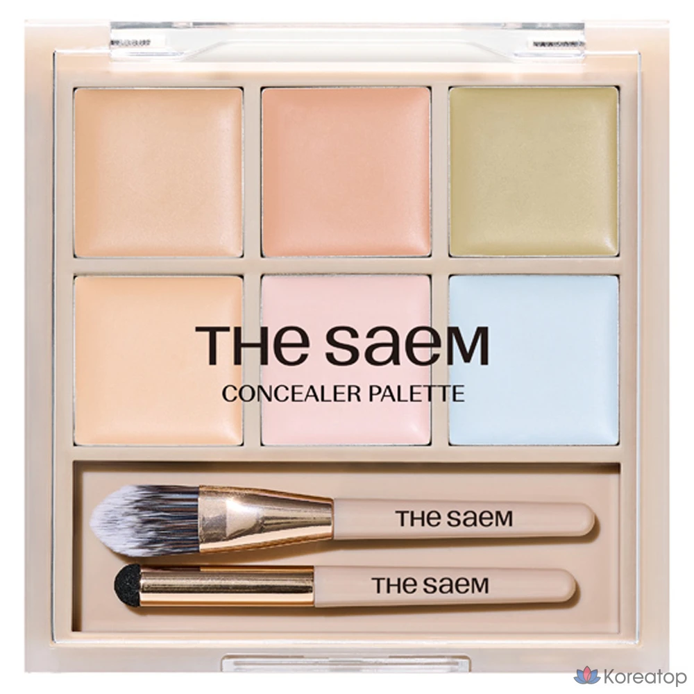 Палетка консилеров The Saem Cover Perfection, 6 г, 1 шт., 02 Cover & Light
