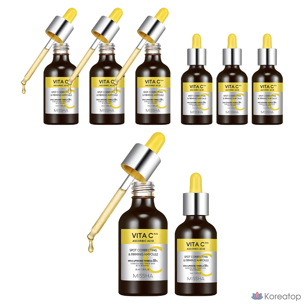 Missha Vita C Plus Blemish C Elasticity Ampoule 20ml + 15ml, 4 набора