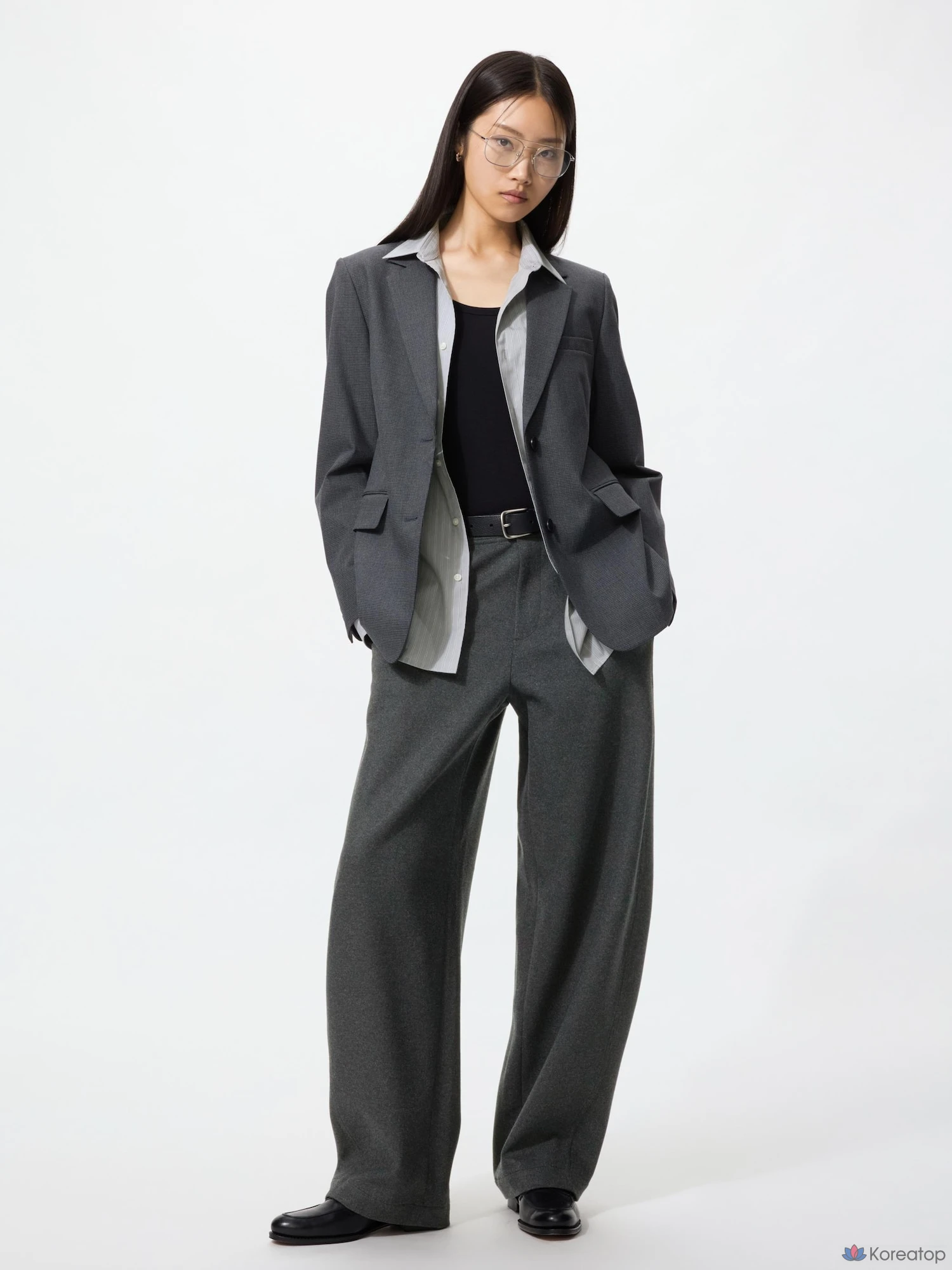 Брюки Uniqlo Brushed Jersey Barrel Leg Pants, длина 75-79 см, удлиненная модель