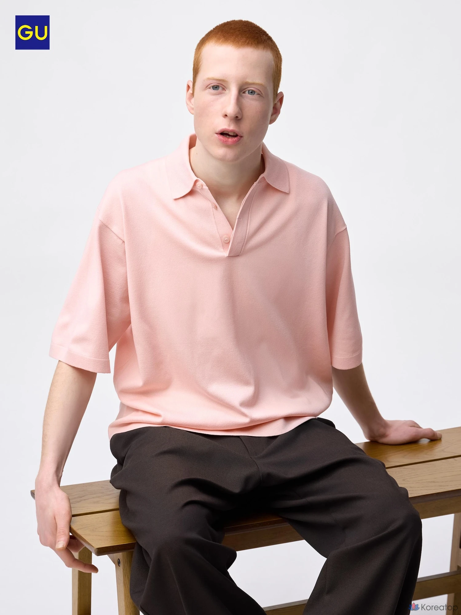 Рубашка поло Uniqlo Washable Knit Polo Shirt (Short Sleeve)