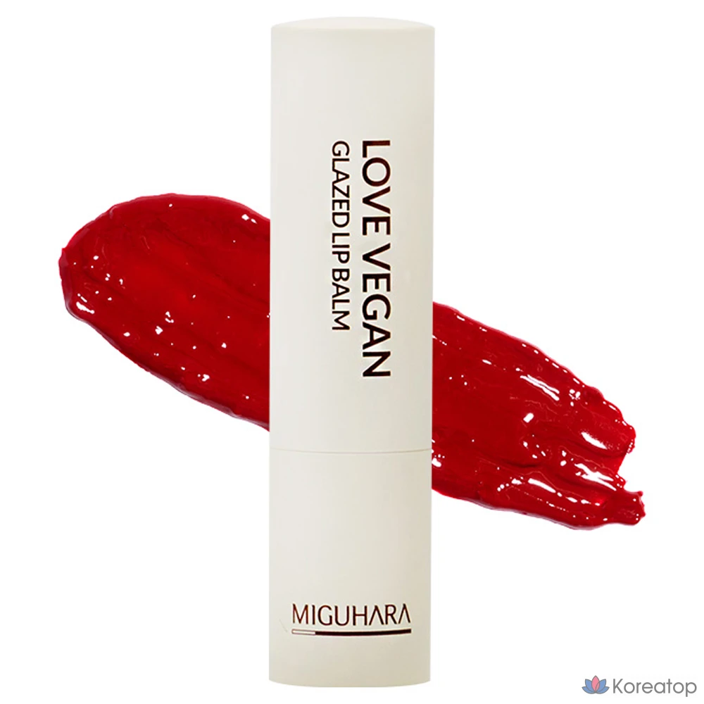 Бальзам для губ Miguhara Love Vegan Glazed Lip Balm, оттенок Pink Mellow, 4 г, 1 шт.