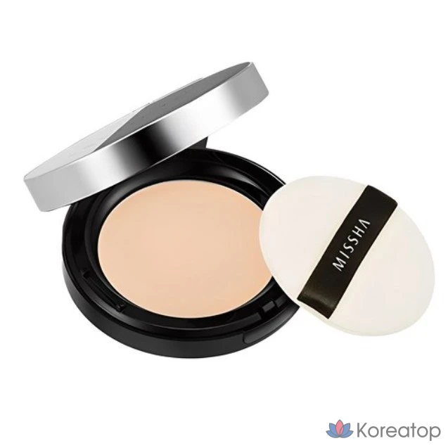Пудра Missha Pro Touch Powder Pact 10 г, оттенок 21, светло-бежевый, 1 шт.