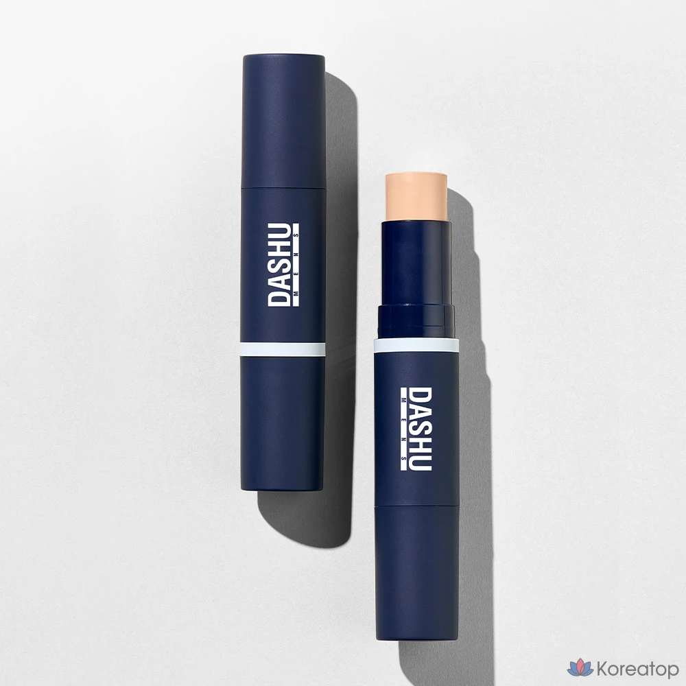 Тональный крем-стик DASHU для мужчин Multi-Cover SPF50+ PA++++ 12 г, 1 шт., оттенок 01 Светло-бежевый, фото 8