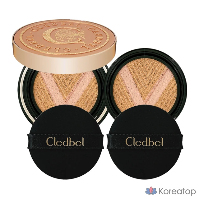 Clédbel Cushion Glow Power Lift V, футляр цвета розового золота, основной продукт + сменный блок, № 23, 1 шт.