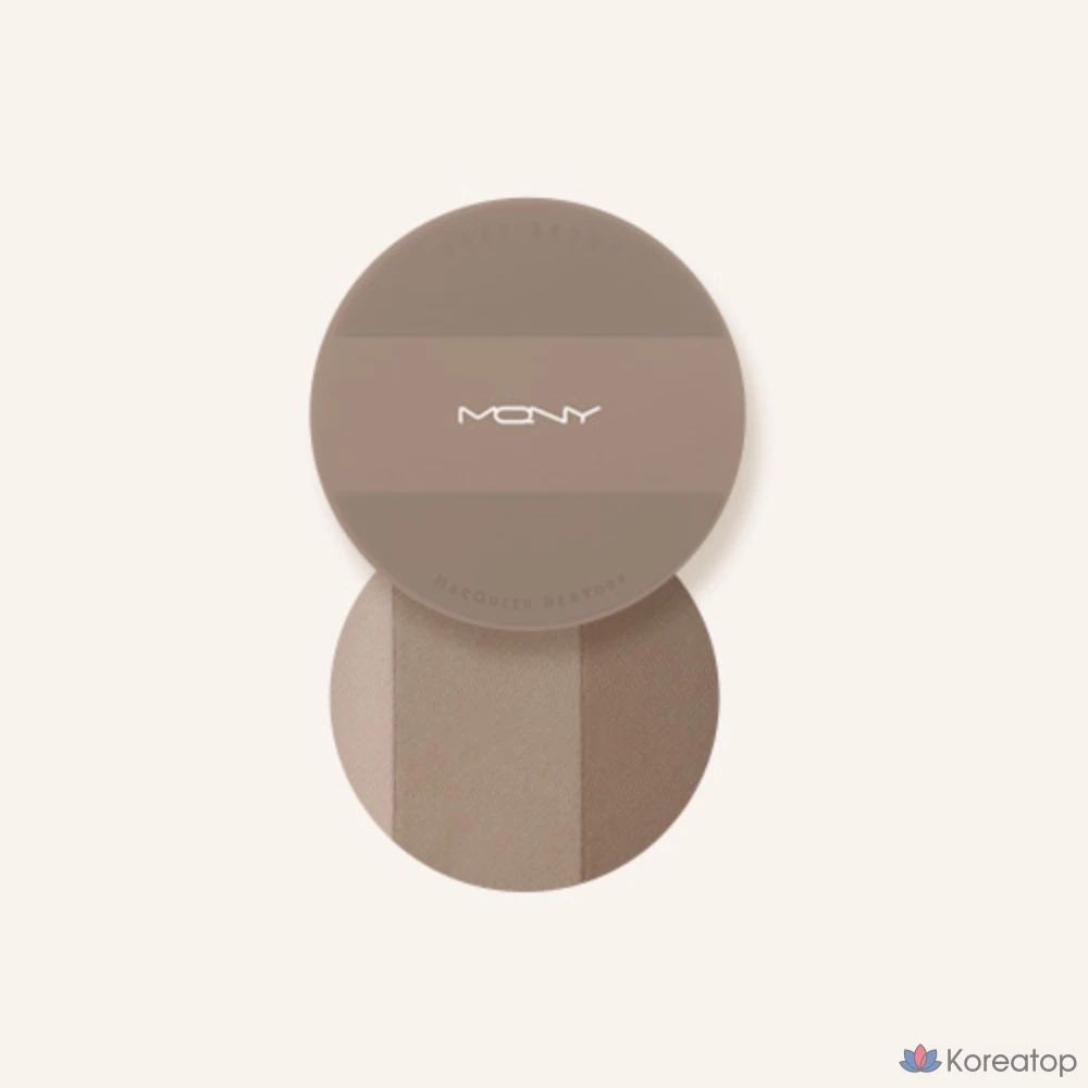 Макияж Mqny New York Fake Up 3-Color Shading, 9 г, серо-коричневый, 1 шт., фото 2