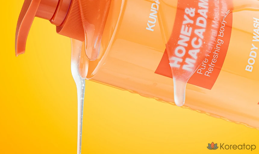 Гель для душа Kundal Pure с ароматом детской присыпки, 1,058 л, 1 шт., фото 5