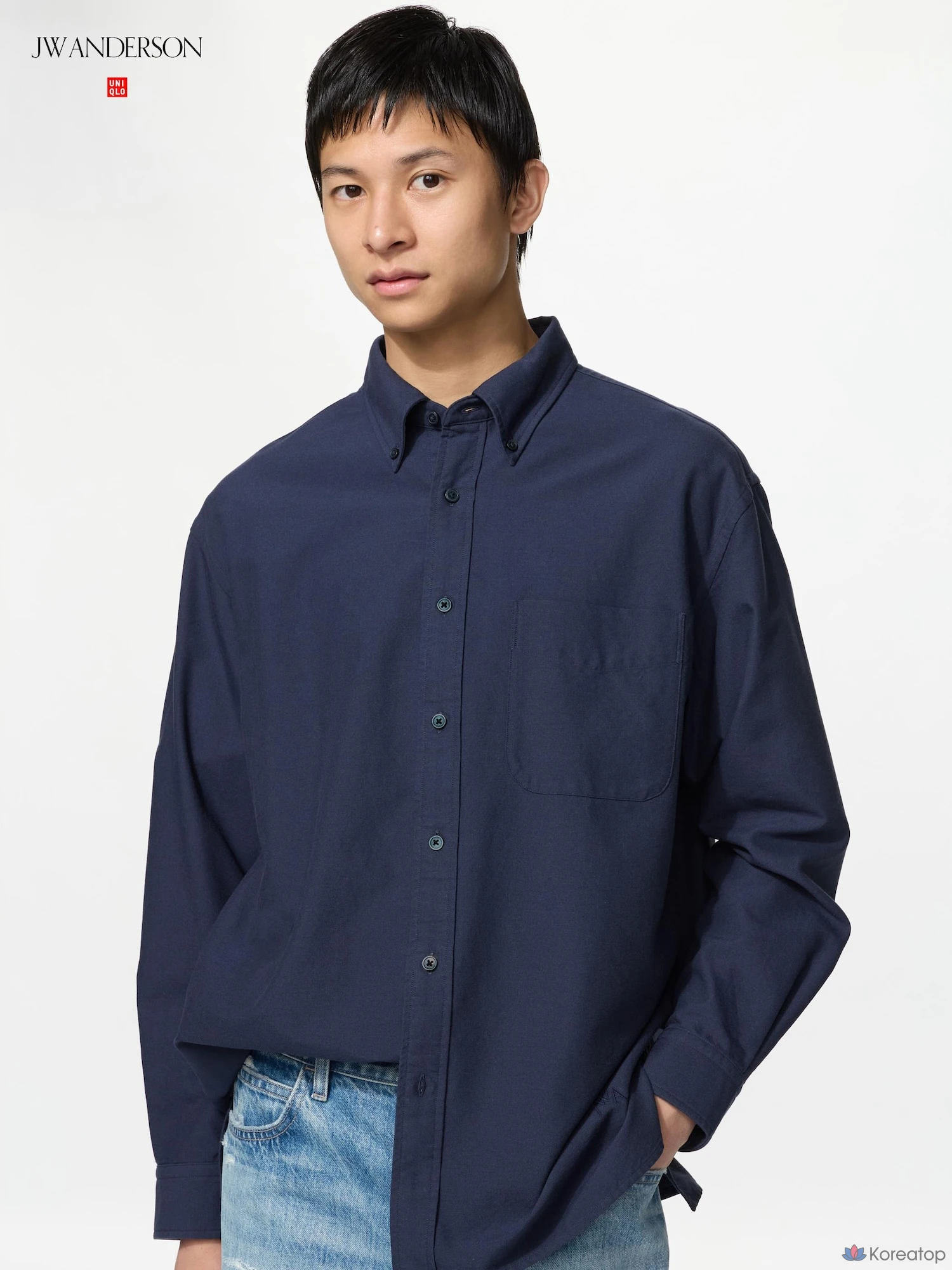 Рубашка Uniqlo Oxford Oversized
